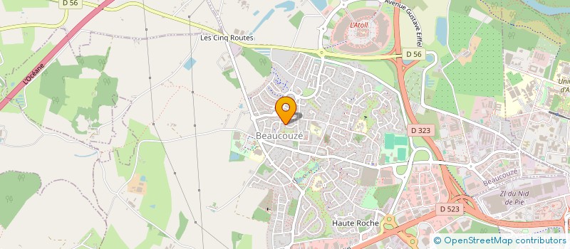 localisation de l'entreprise MONSIEUR MICHEL METEZEAU  BEAUCOUZE