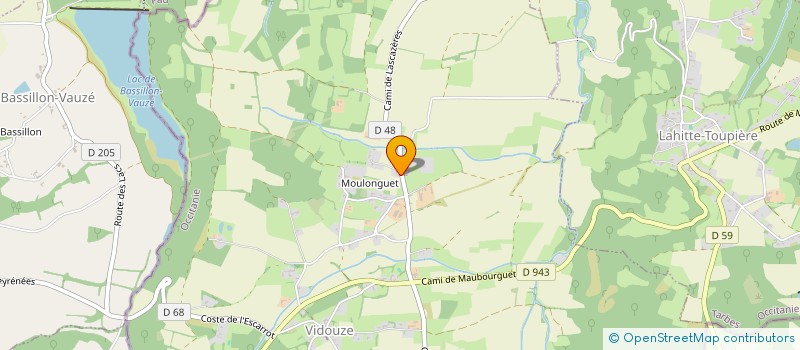 localisation de l'entreprise MONSIEUR MICHEL METIVIER  VIDOUZE