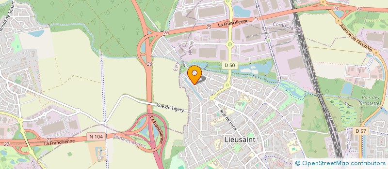 localisation de l'entreprise MONSIEUR MICHEL MEUNIER  LIEUSAINT