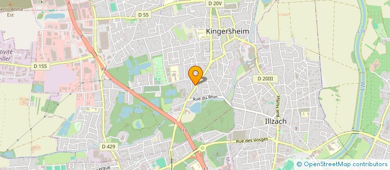 localisation de l'entreprise MONSIEUR MICHEL MEYLAN  KINGERSHEIM