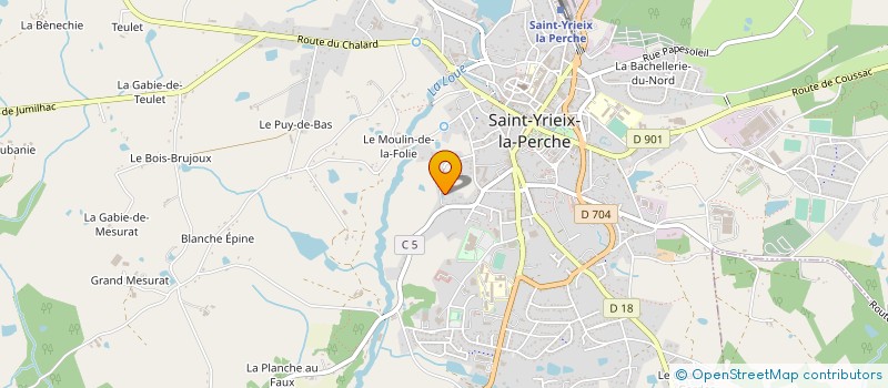 localisation de l'entreprise MONSIEUR MICHEL MEYZIE à ST YRIEIX LA PERCHE
