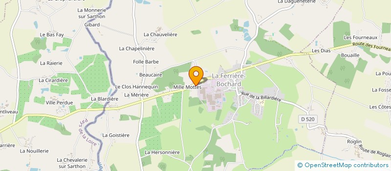 localisation de l'entreprise MONSIEUR MICHEL MEZIERE à GANDELAIN