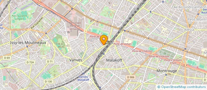 localisation de l'entreprise MONSIEUR MICHEL MEZIN  VANVES