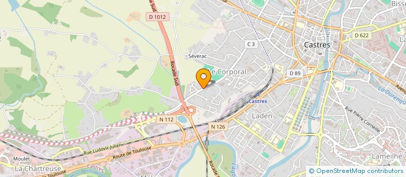 localisation de l'entreprise MONSIEUR MICHEL MIALHE  CASTRES