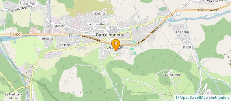 localisation de l'entreprise MONSIEUR MICHEL MICHAUD à BARCELONNETTE