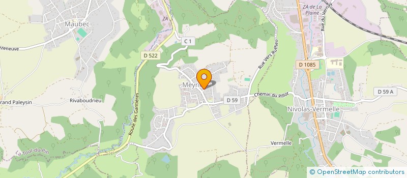 localisation de l'entreprise MONSIEUR MICHEL MICHAUX  MEYRIE