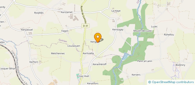 localisation de l'entreprise MONSIEUR MICHEL MILIN à GUICLAN