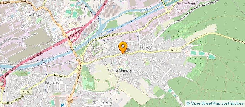 localisation de l'entreprise MONSIEUR MICHEL MILLERS  ETUPES