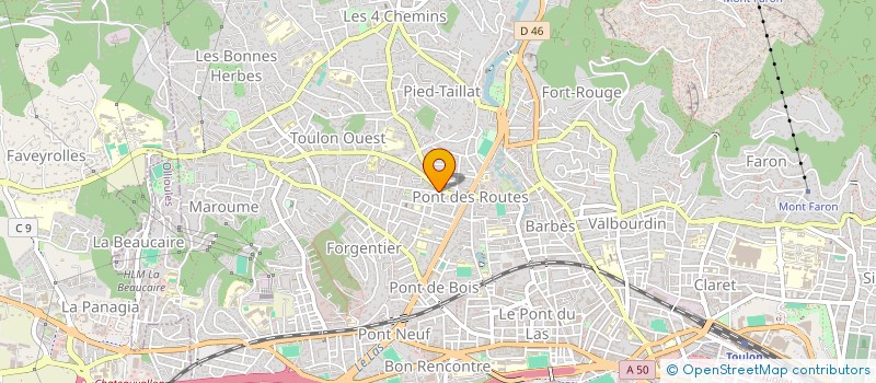 localisation de l'entreprise MONSIEUR MICHEL MILLIAT à TOULON