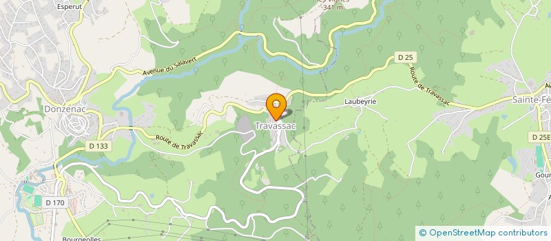 localisation de l'entreprise MONSIEUR MICHEL MILON  DONZENAC