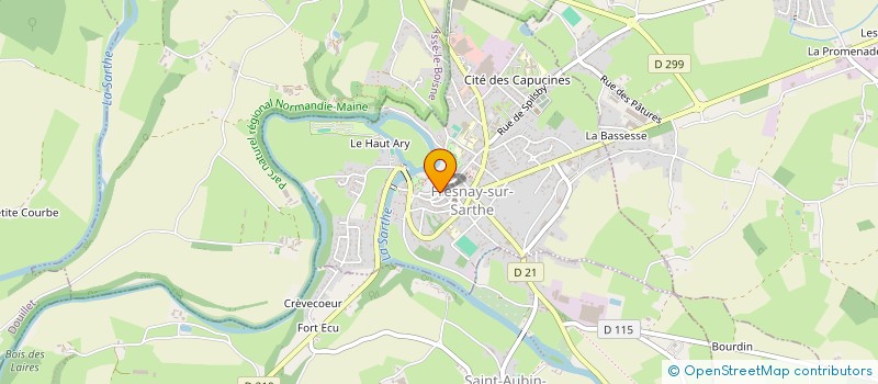 localisation de l'entreprise MONSIEUR MICHEL MINARD à FRESNAY-SUR-SARTHE