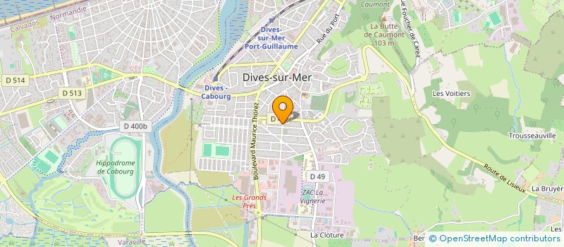 localisation de l'entreprise MONSIEUR MICHEL MINARD  DIVES-SUR-MER