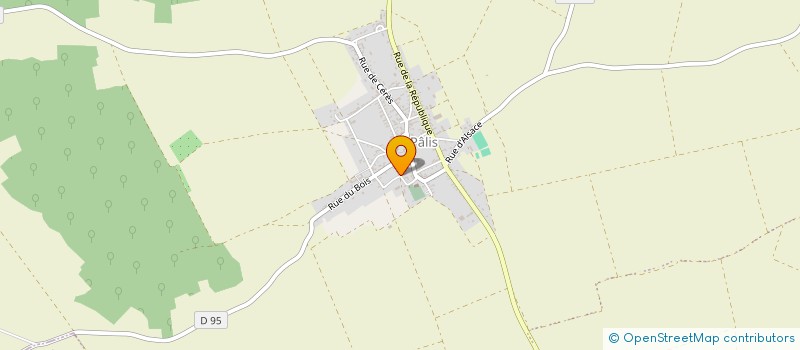 localisation de l'entreprise MONSIEUR MICHEL MIQUET  AIX-VILLEMAUR-PALIS