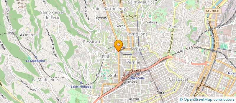 localisation de l'entreprise MONSIEUR MICHEL MIRESSI à NICE