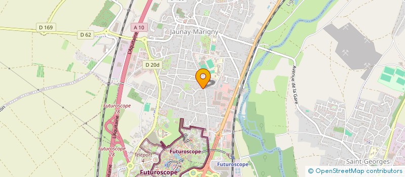 localisation de l'entreprise MONSIEUR MICHEL MOINEAUD  JAUNAY-MARIGNY