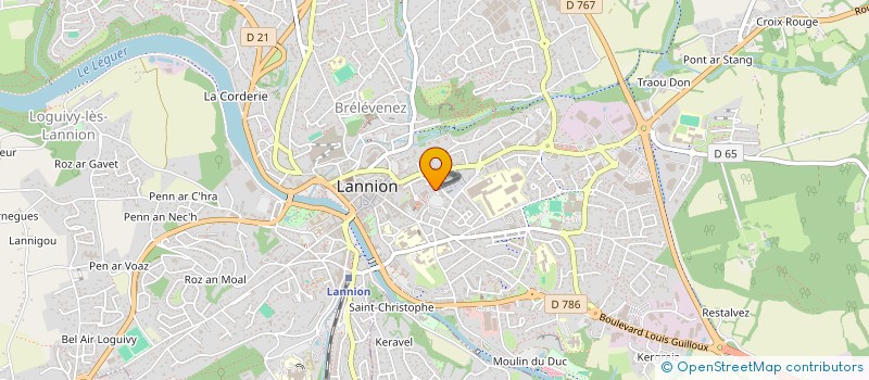 localisation de l'entreprise MONSIEUR MICHEL MOISAN à LANNION