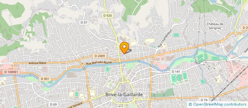 localisation de l'entreprise MONSIEUR MICHEL MOLAS  BRIVE LA GAILLARDE