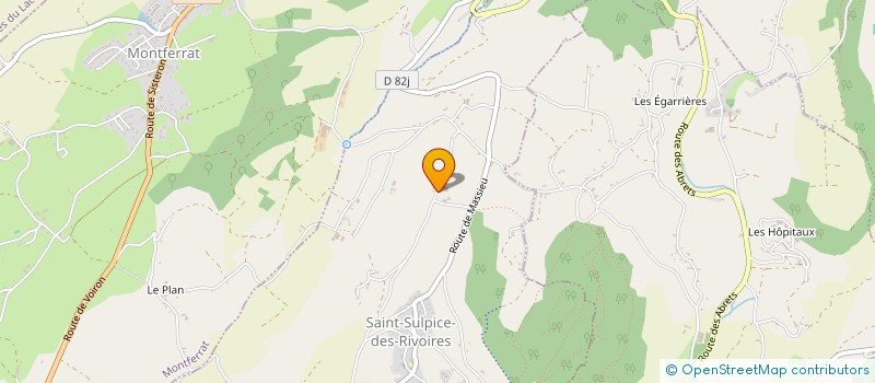 localisation de l'entreprise MONSIEUR MICHEL MOLLARD  SAINT-SULPICE-DES-RIVOIRES