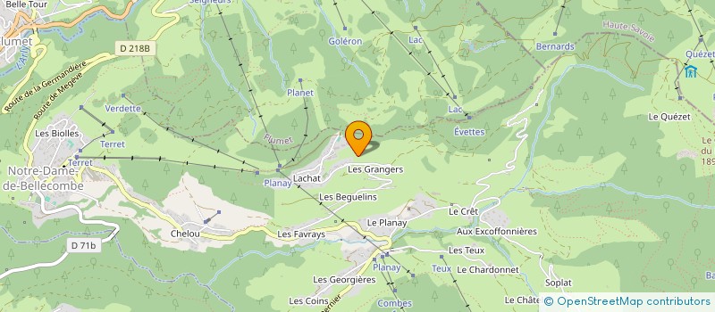 localisation de l'entreprise MONSIEUR MICHEL MOLLIER à NOTRE-DAME-DE-BELLECOMBE