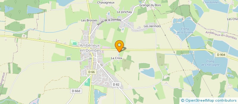 localisation de l'entreprise MONSIEUR MICHEL MONERET  VILLARS-LES-DOMBES