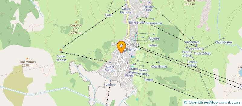 localisation de l'entreprise MONSIEUR MICHEL MONGOURDIN  LES DEUX ALPES