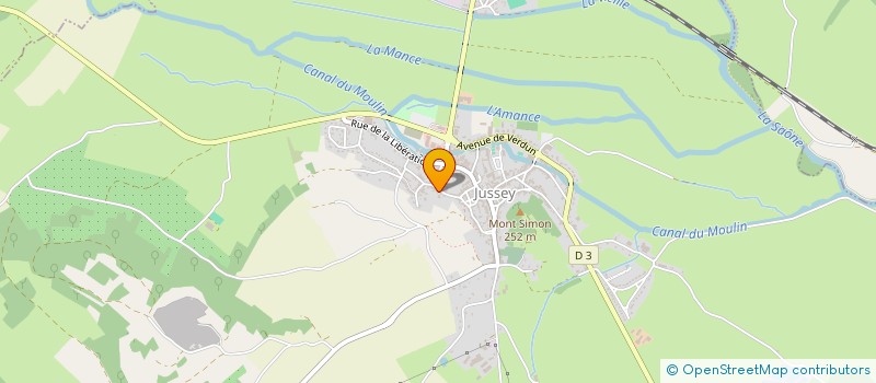 localisation de l'entreprise MONSIEUR MICHEL MONIN  JUSSEY