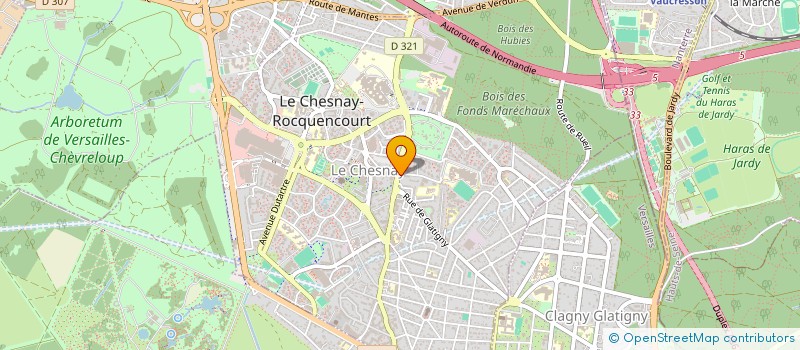 localisation de l'entreprise MONSIEUR MICHEL MONNIER à LE CHESNAY-ROCQUENCOURT