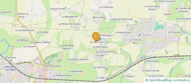 localisation de l'entreprise MONSIEUR MICHEL MONNIER  BRETEIL