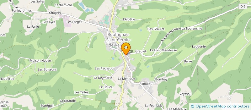 localisation de l'entreprise MONSIEUR MICHEL MONRIBOT  ROUFFIGNAC-SAINT-CERNIN-DE-REILHAC