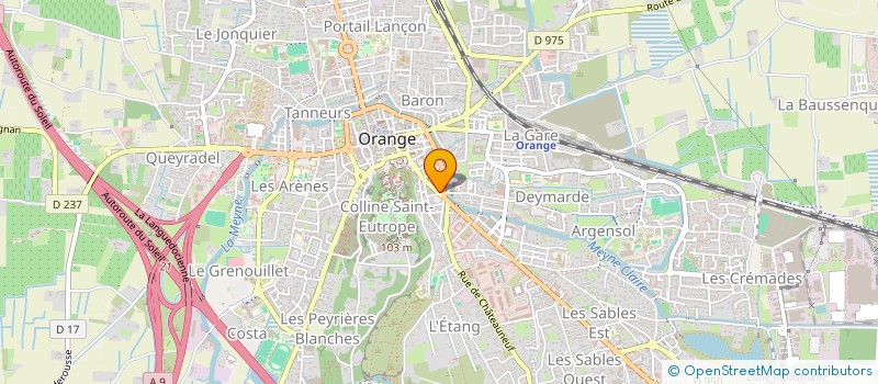 localisation de l'entreprise MONSIEUR MICHEL MONROUX à ORANGE
