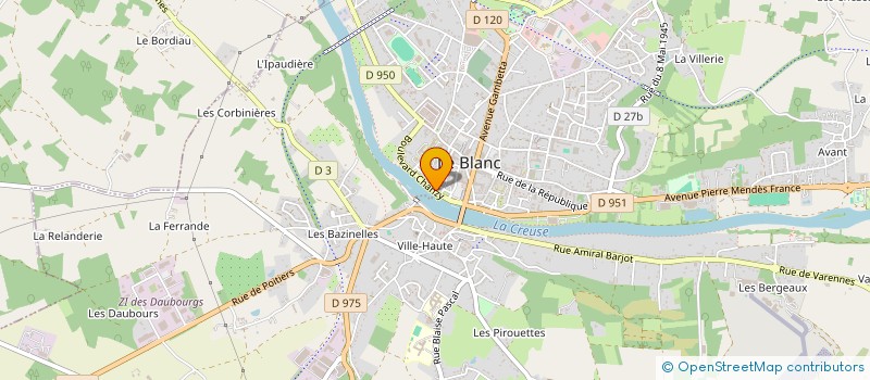 localisation de l'entreprise MONSIEUR MICHEL MONSACRE à LE BLANC