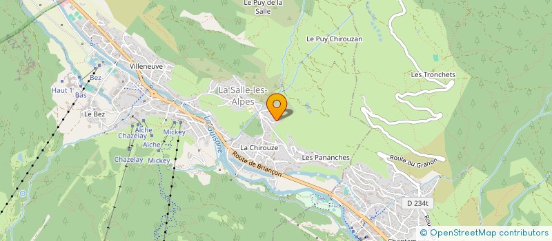 localisation de l'entreprise MONSIEUR MICHEL MONSALLIER  LA SALLE-LES-ALPES