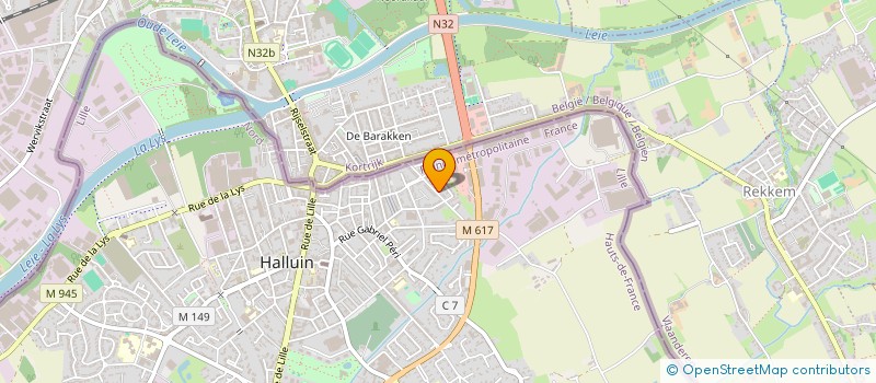 localisation de l'entreprise MONSIEUR MICHEL MONSOREZ  HALLUIN