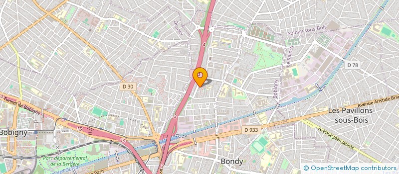 localisation de l'entreprise MONSIEUR MICHEL MONTAUDON  BONDY