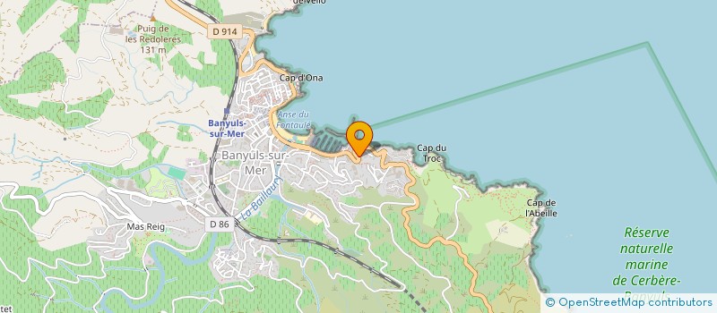 localisation de l'entreprise MONSIEUR MICHEL MONTE  BANYULS-SUR-MER