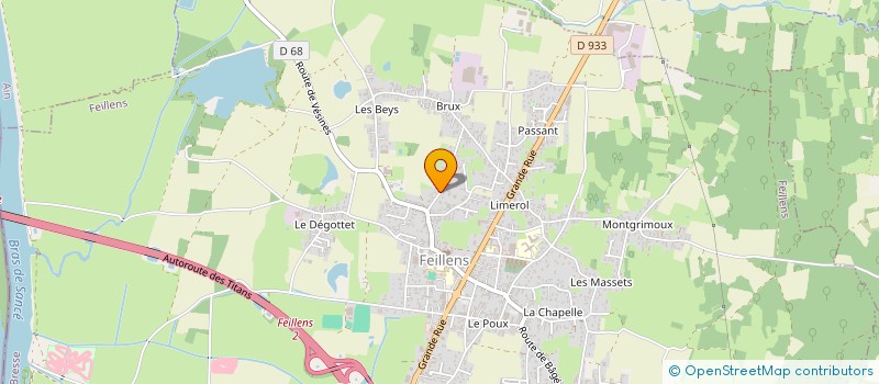 localisation de l'entreprise MONSIEUR MICHEL MONTFERRAT  FEILLENS