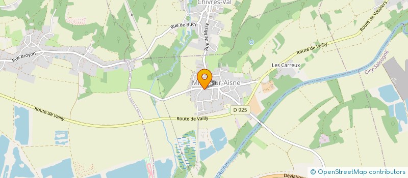 localisation de l'entreprise MONSIEUR MICHEL MONTIER  MISSY-SUR-AISNE