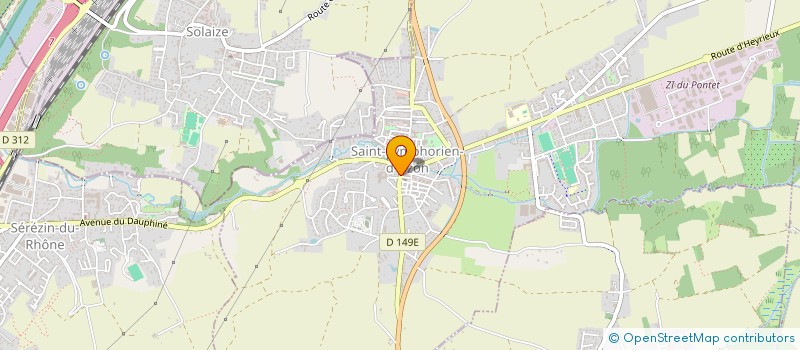 localisation de l'entreprise MONSIEUR MICHEL MONZORRO  SAINT-SYMPHORIEN-D'OZON