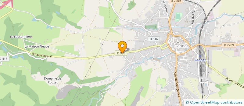 localisation de l'entreprise MONSIEUR MICHEL MORAND  GANNAT