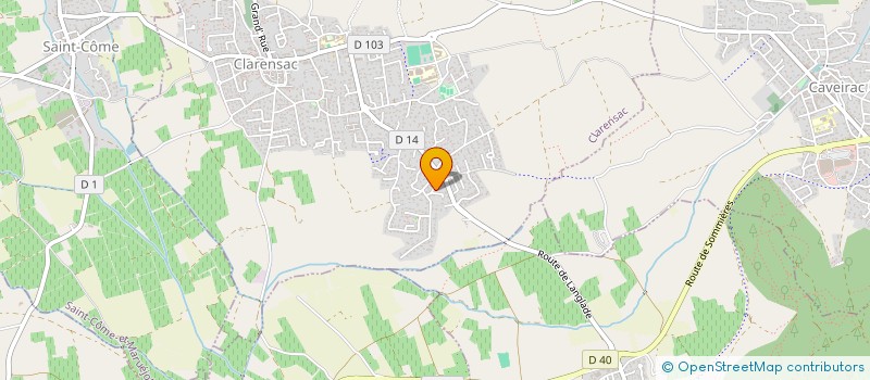 localisation de l'entreprise MONSIEUR MICHEL MORANTE  CLARENSAC