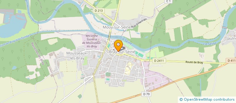 localisation de l'entreprise MONSIEUR MICHEL MOREAU  BRAY-SUR-SEINE