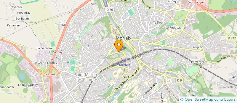 localisation de l'entreprise MONSIEUR MICHEL MOREAU à MORLAIX