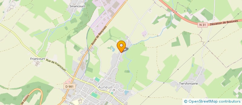 localisation de l'entreprise MONSIEUR MICHEL MOREL  AUNEUIL