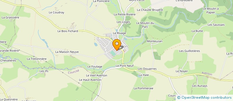 localisation de l'entreprise MONSIEUR MICHEL MORENNE  COURCITE