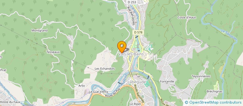 localisation de l'entreprise MONSIEUR MICHEL MORETEAU à VALS-LES-BAINS