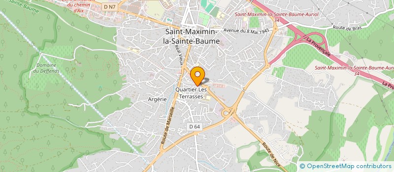 localisation de l'entreprise MONSIEUR MICHEL MORIERE à SAINT-MAXIMIN-LA-SAINTE-BAUME
