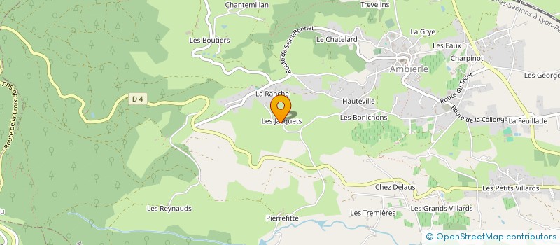 localisation de l'entreprise MONSIEUR MICHEL MORIN  AMBIERLE