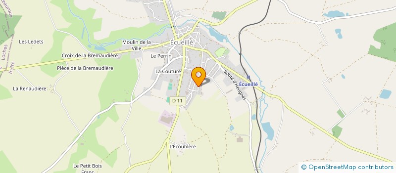 localisation de l'entreprise MONSIEUR MICHEL MORIN à ECUEILLE