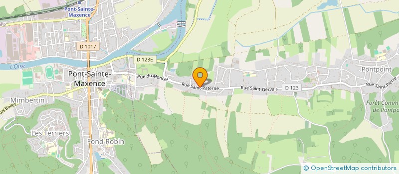 localisation de l'entreprise MONSIEUR MICHEL MORIN  PONTPOINT