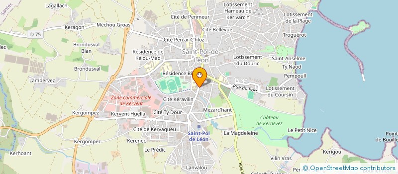 localisation de l'entreprise MONSIEUR MICHEL MORIZUR à SAINT-POL-DE-LEON